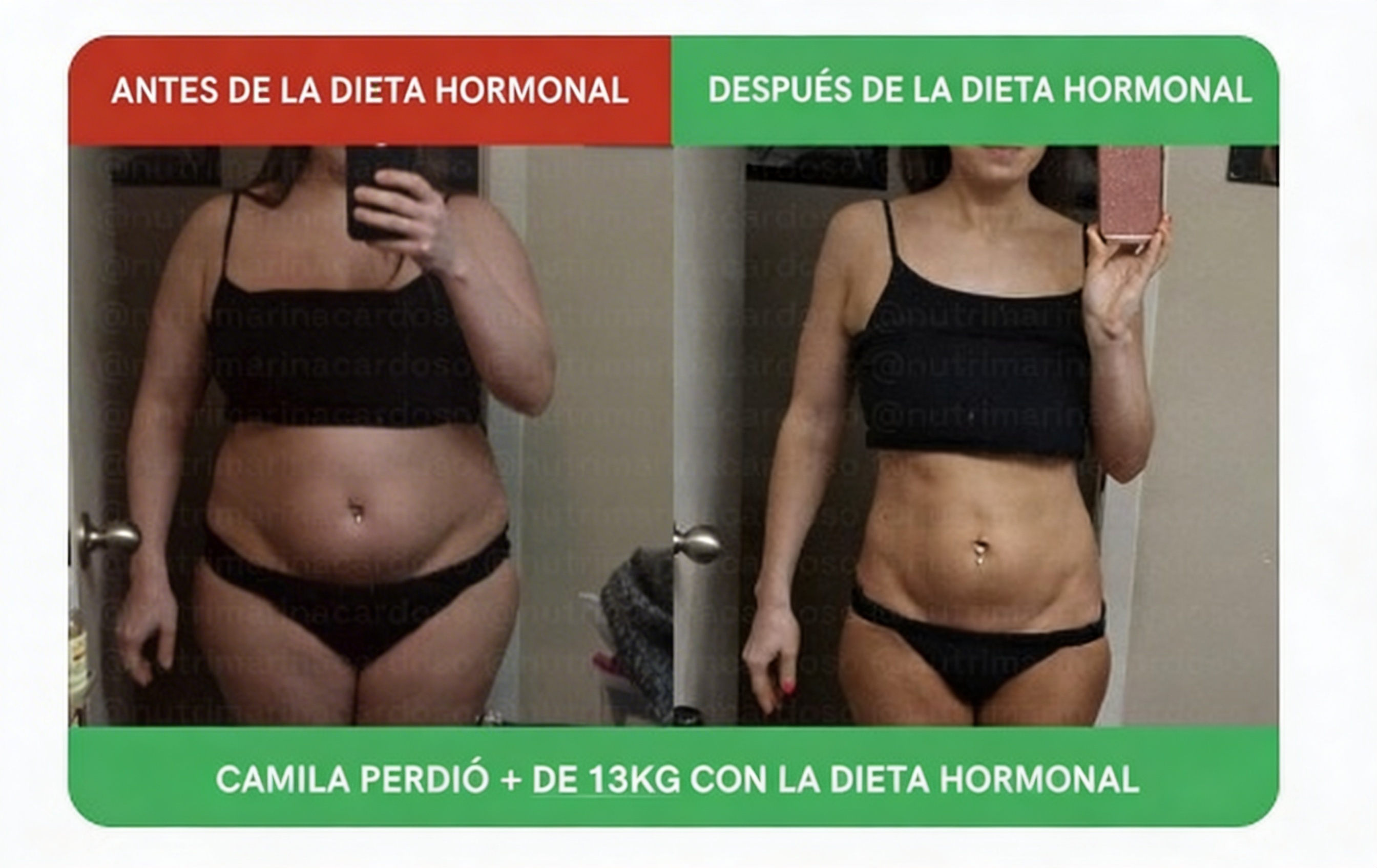 Camila perdió más de 13kg con la Dieta Hormonal